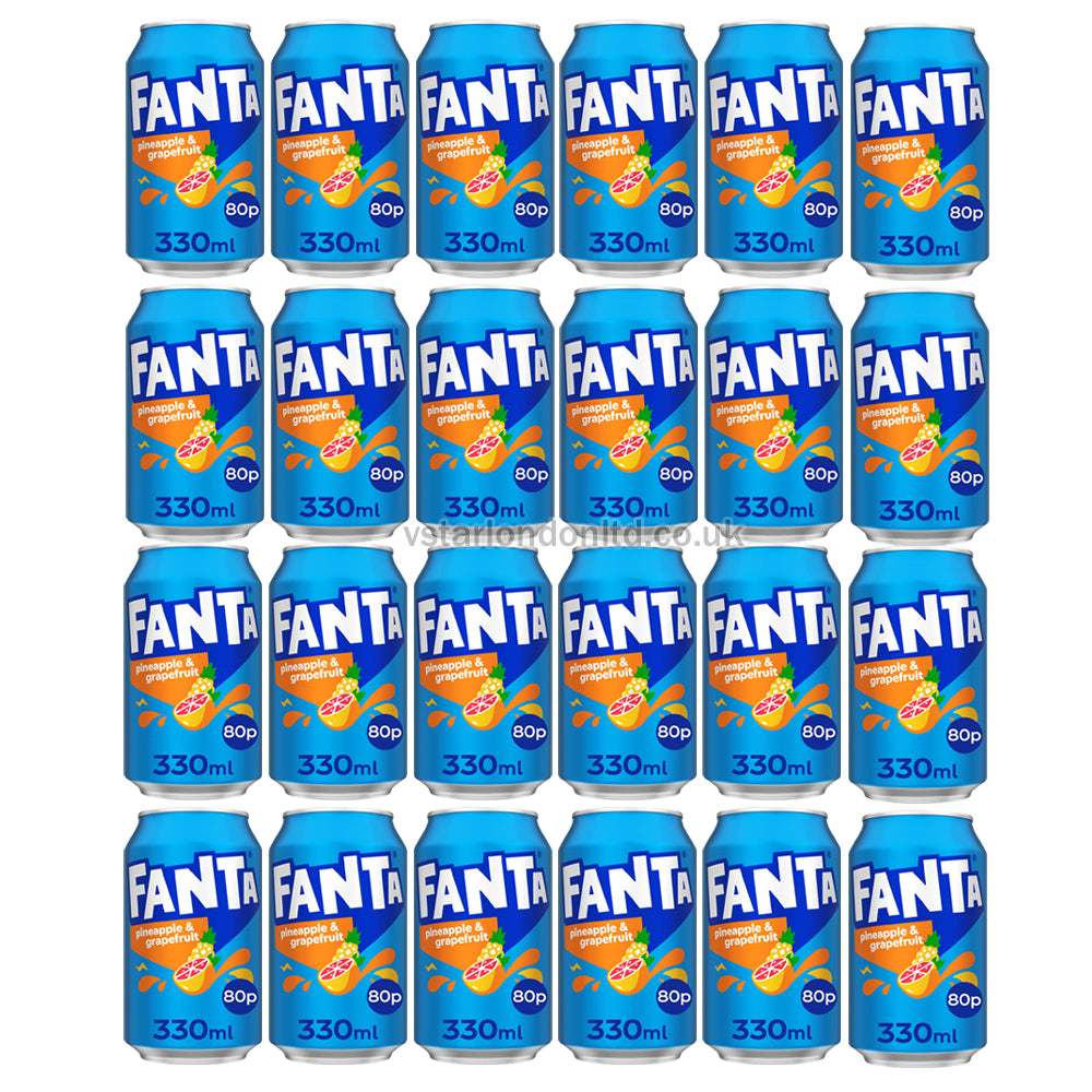 Fanta Pineapple & Grapefruit 330ml(12, 24 Packs) PMP