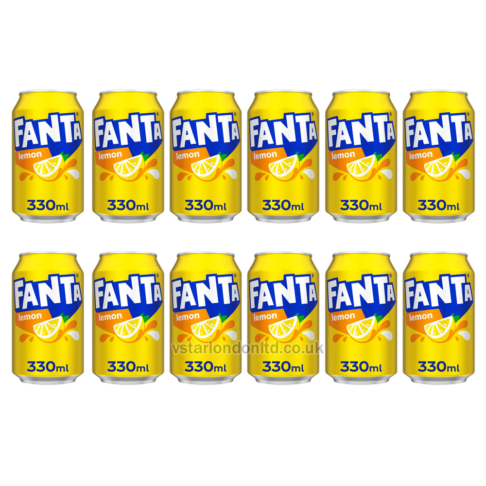 Fanta Lemon 330ml (12, 24 Packs)
