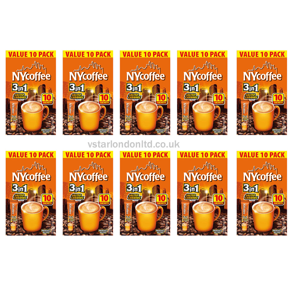 NYCoffee 3in1 Salted Caramel Flavour (14g x 10sachets) 10 Boxes