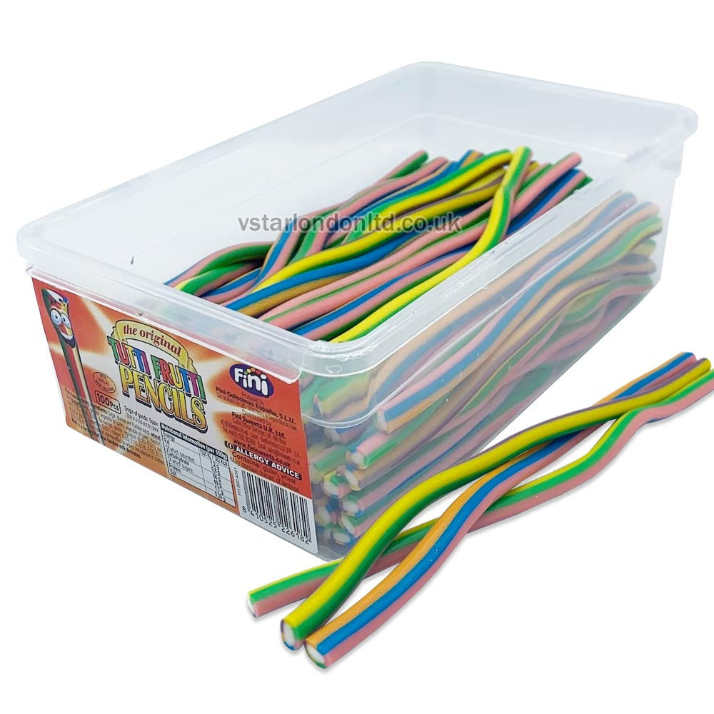 Fini Original Pencils Candy Tub(1 Kg) – Assorted Flavours