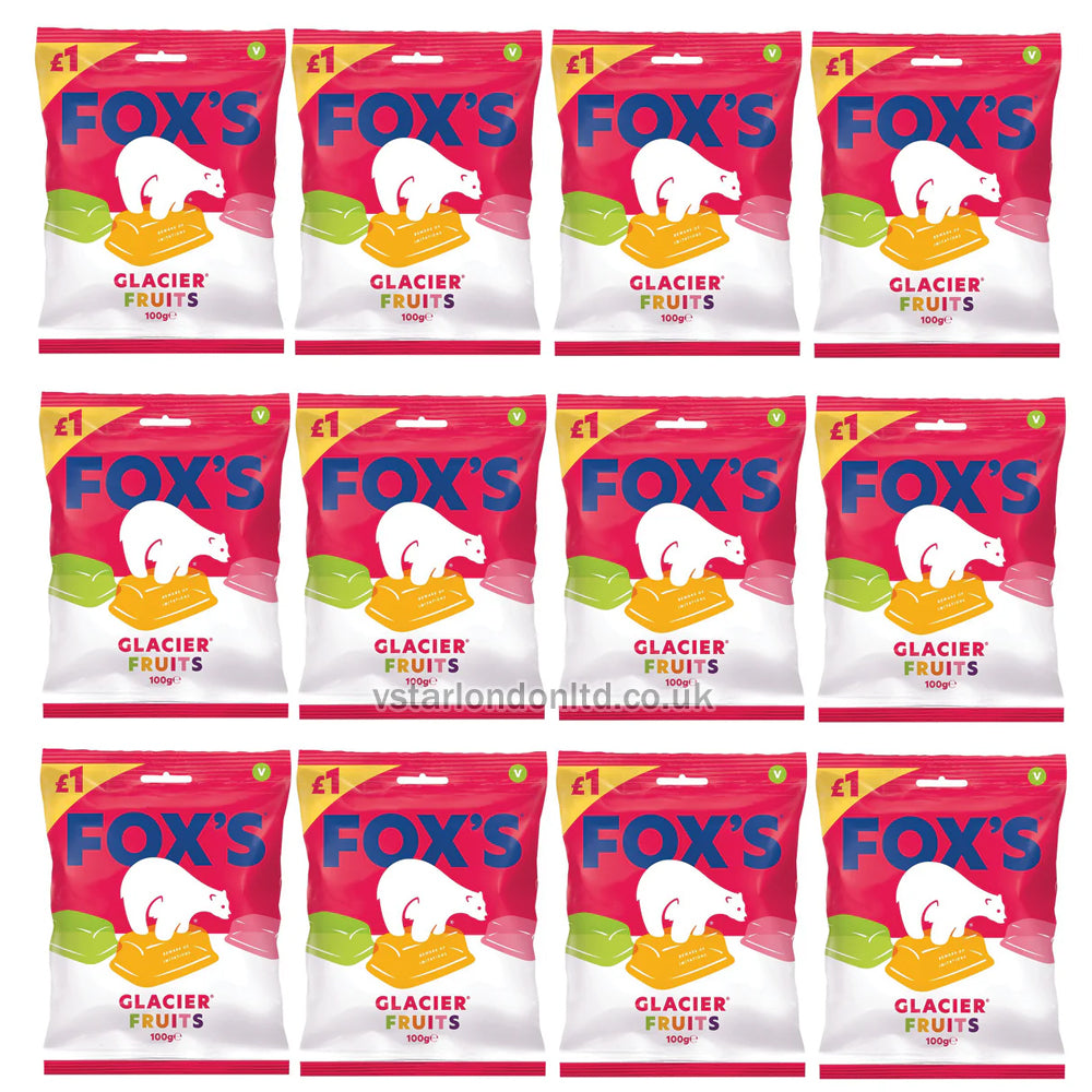 Fox's Glacier Fruits 100g (12 Packs)