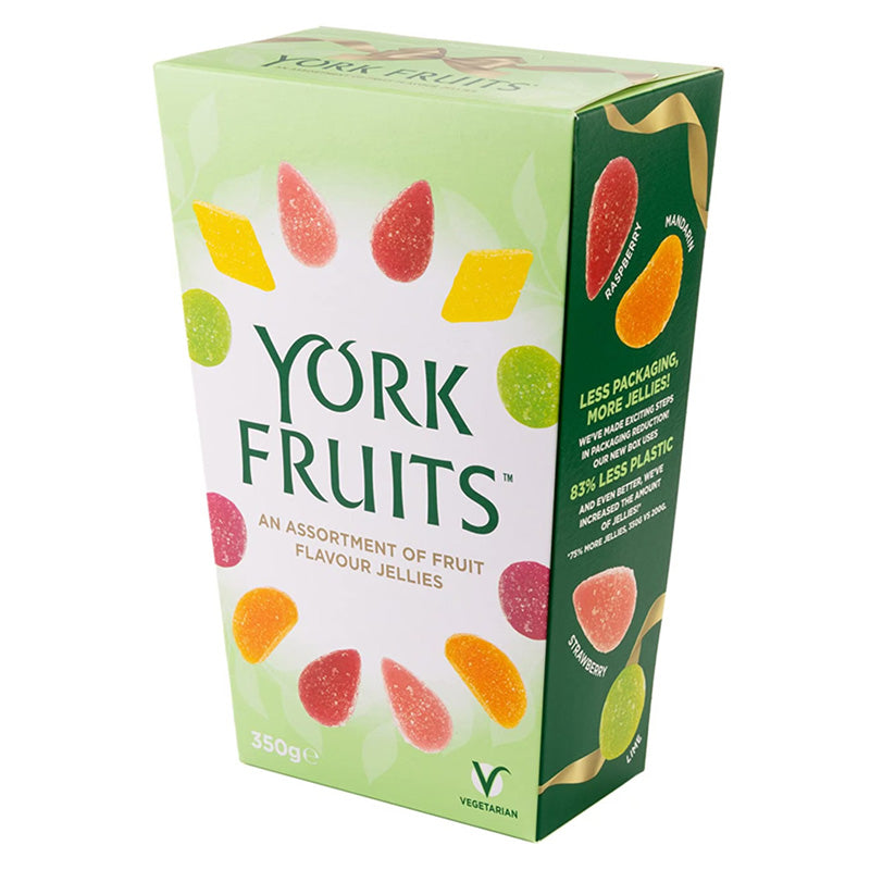 Barratt York Fruits 350g Carton Traditional Fruit Flavoured Sweets x 6 Boxes