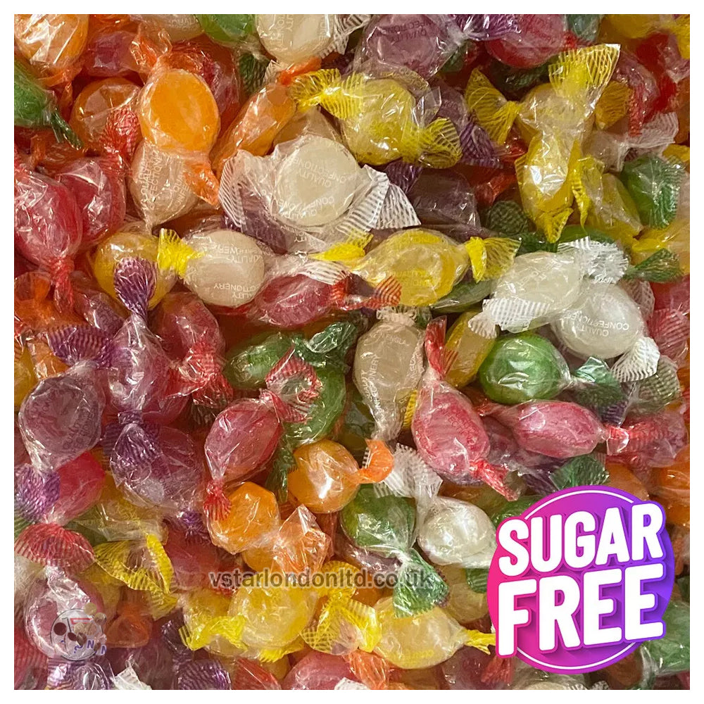 SUGAR FREE Hard Boiled Sweets- Pick and Mix Quality Wrapped Sweets Bag