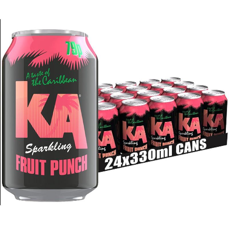 KA Sparkling Fruit Punch 330ml PMP (12 & 24 Cans)