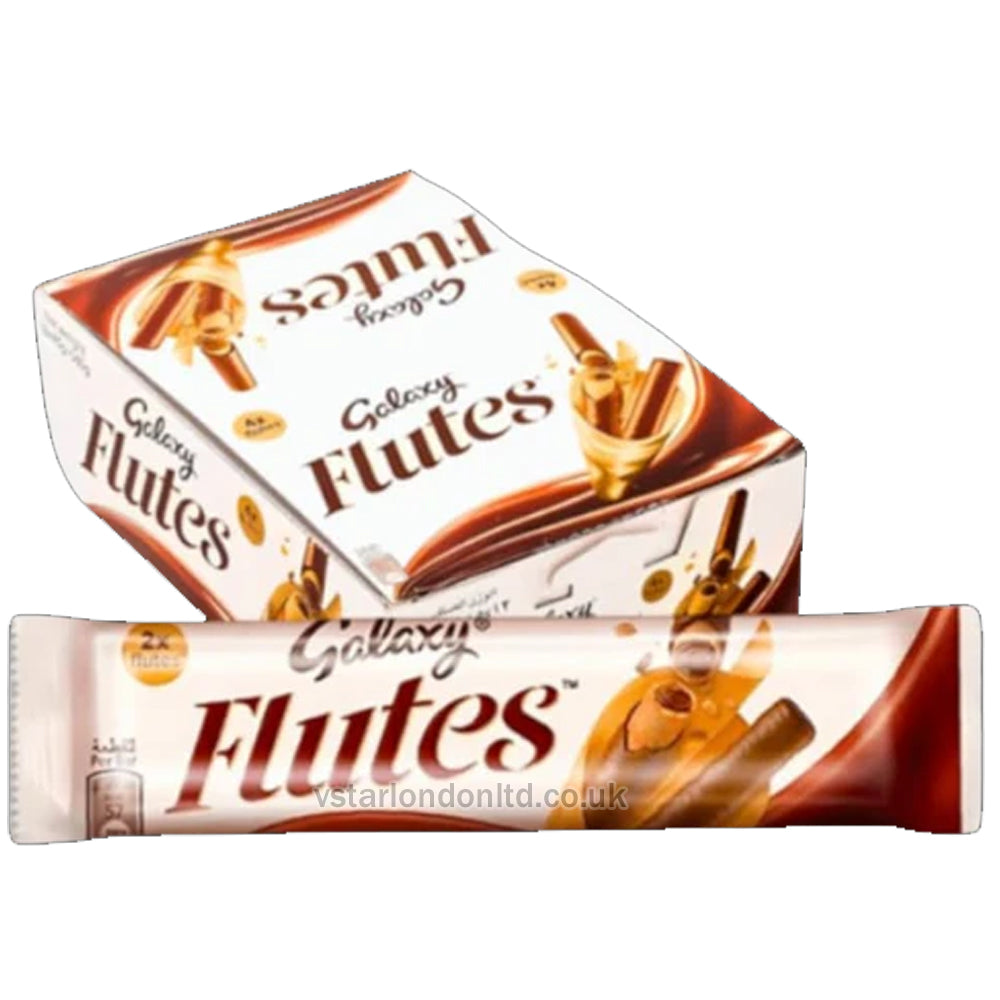 Galaxy Flutes Wafer Rolls 12X22.5G Full Box