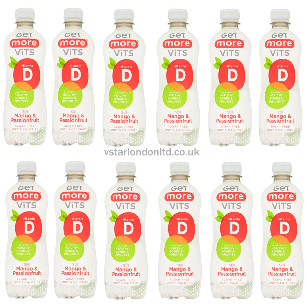 Get More Vits 500ml Vitamin Drinks – 12 Bottle Packs