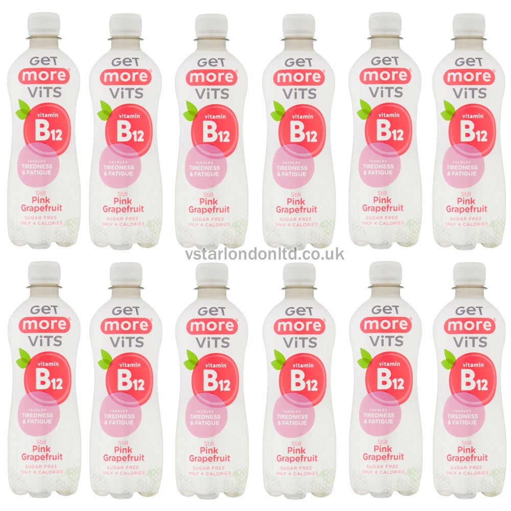 Get More Vits 500ml Vitamin Drinks – 12 Bottle Packs