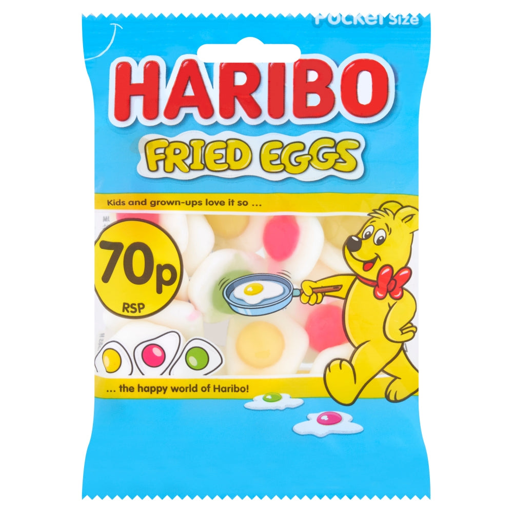 Haribo Fried Eggs Bag 60g(Box of 20 Bags)