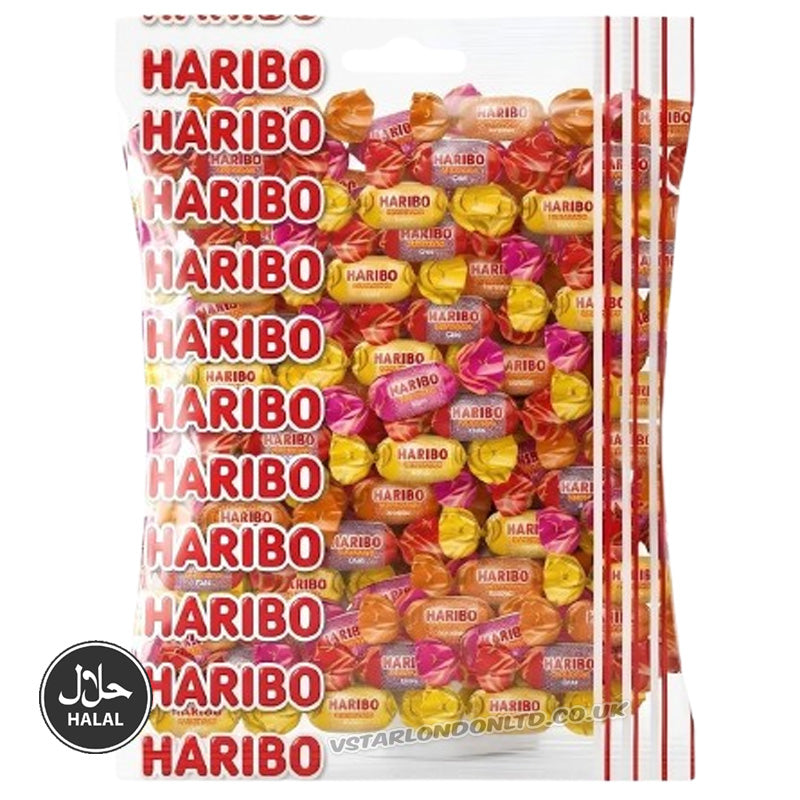 Haribo Halal Fruit Bons 1kg – Chewy Fruit Flavour Sweets – Bulk Bag