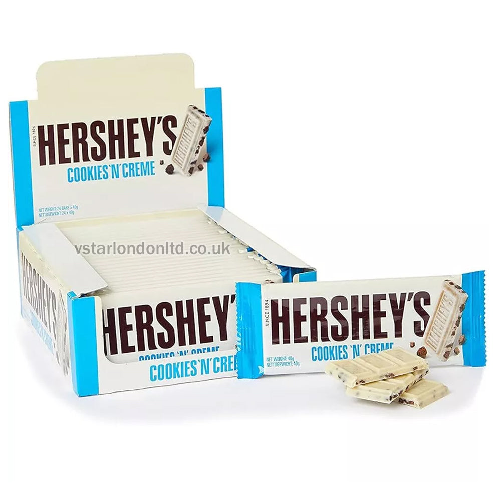 Hershey's Cookies 'N' Creme 40g(Pack of 12 & 24 Bars)