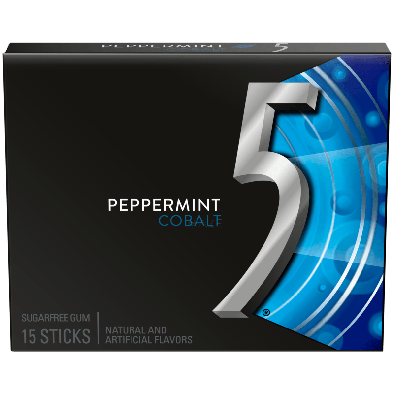 5 Gum Sugarfree Chewing Gum – Mixed 4 Varieties (10 Packs Bulk Pack)