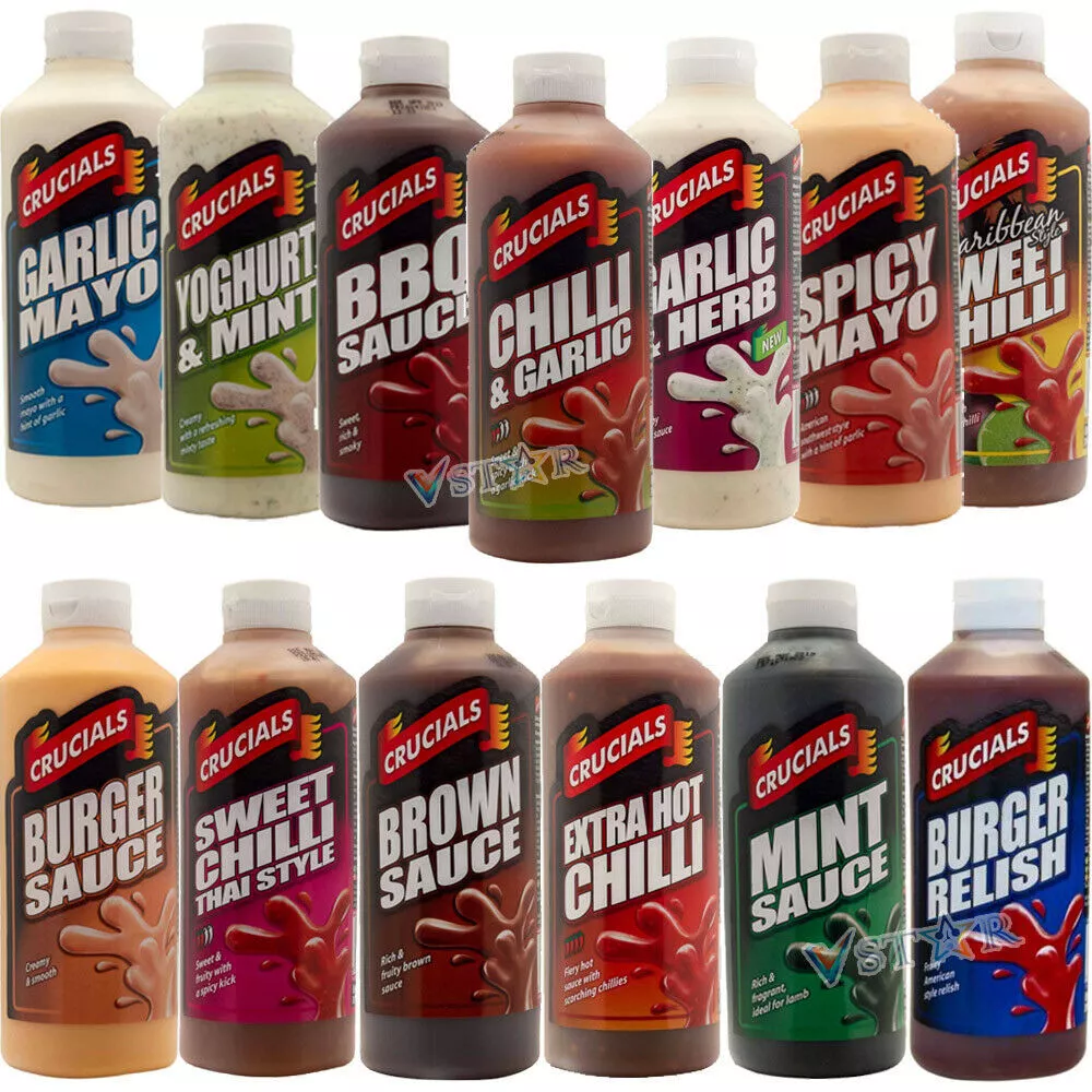 Crucials Sauce 1 Litre Bottles