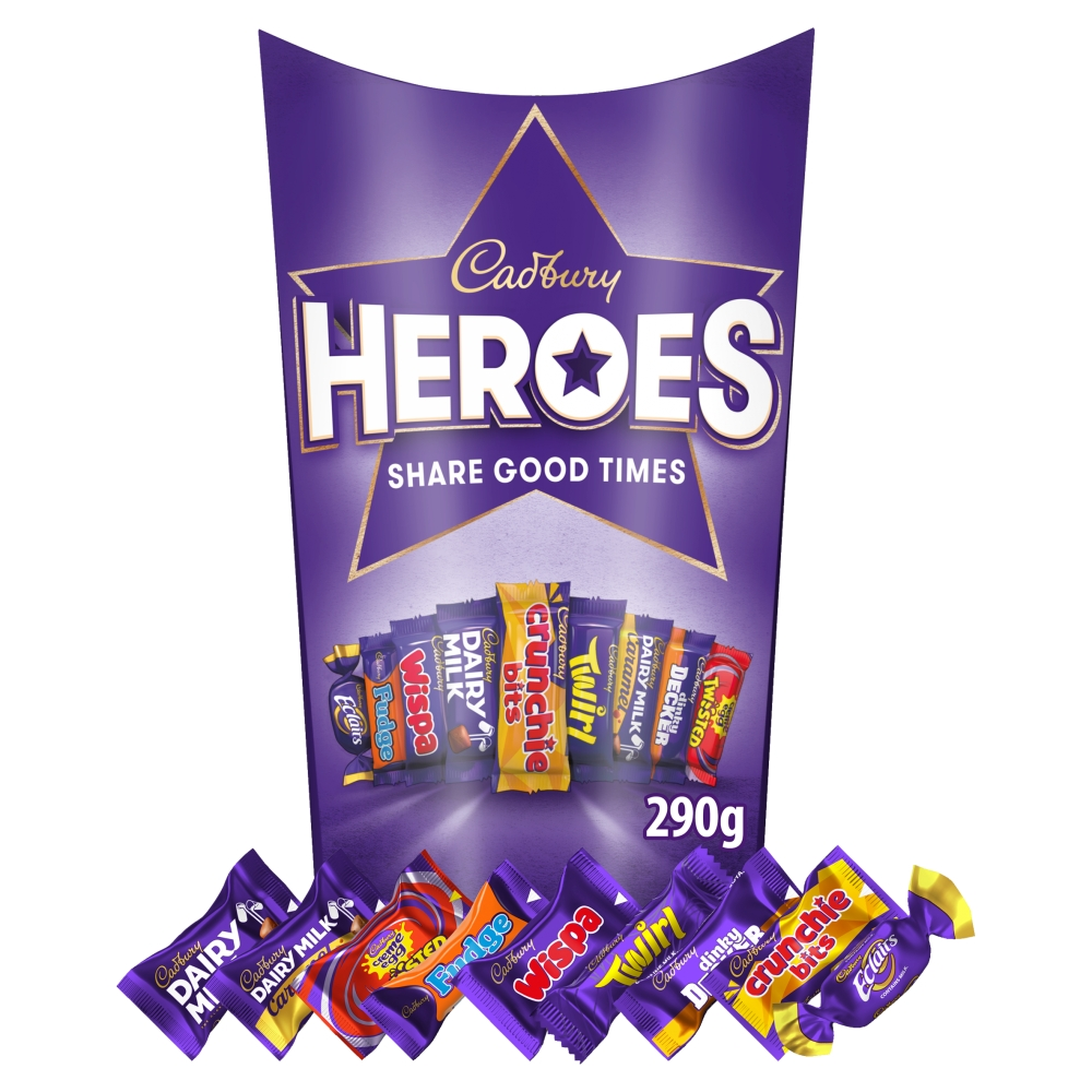 Cadbury Heroes Chocolate Box 290g (Case of 6)