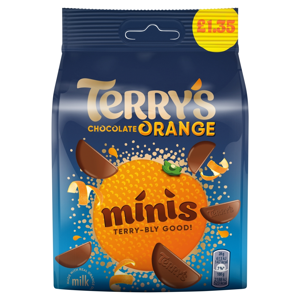 Terry's Chocolate Orange Minis Milk Bag 95g PMP (Box of 10)