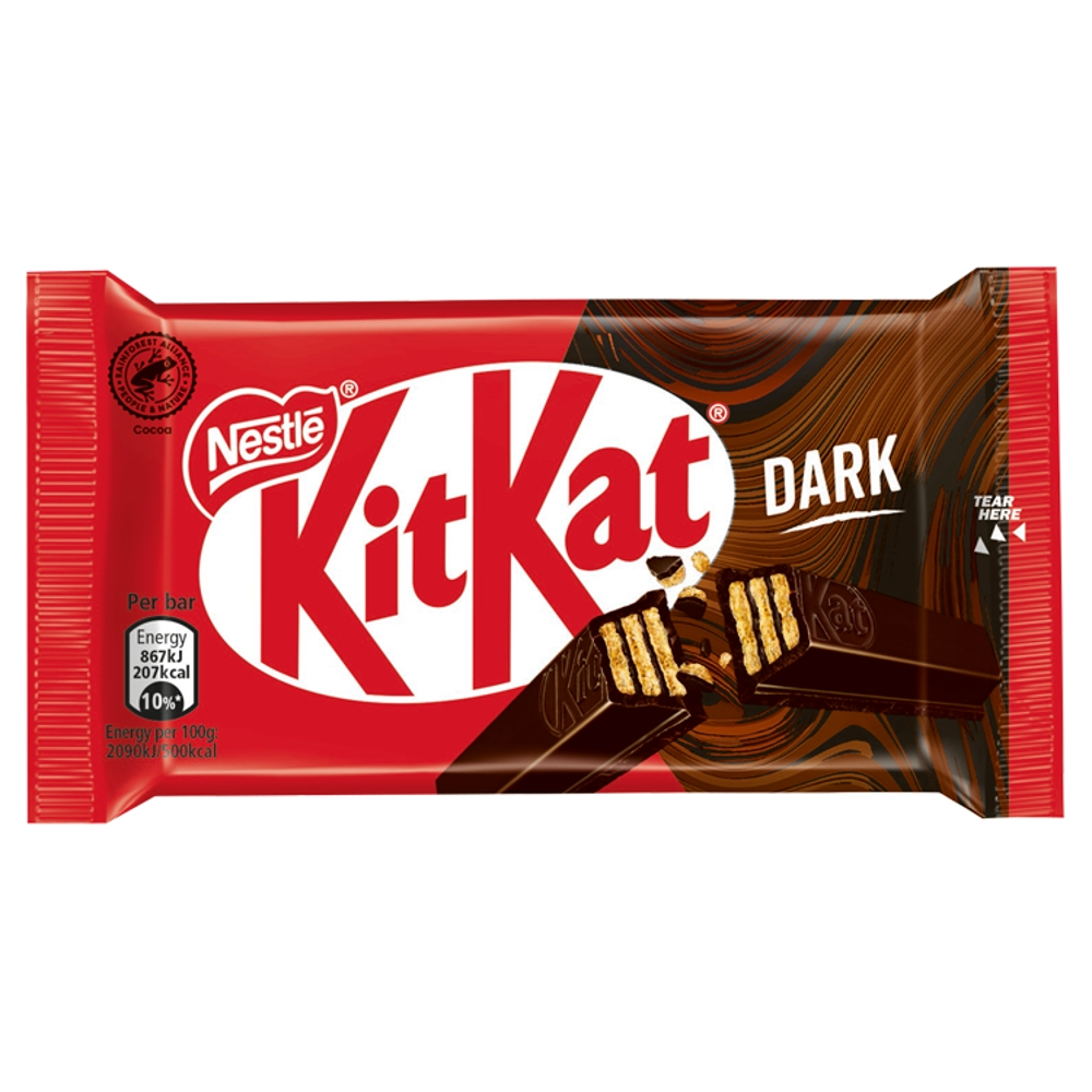 Kit Kat 4 Finger Dark Chocolate Bar 41.5g (Box of 24)