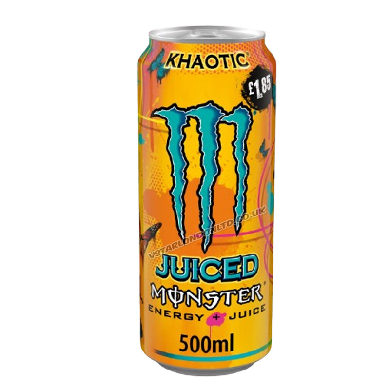 Monster Energy Drink Khaotic 500ml PMP Energy Drink (Box of 12 Cans)