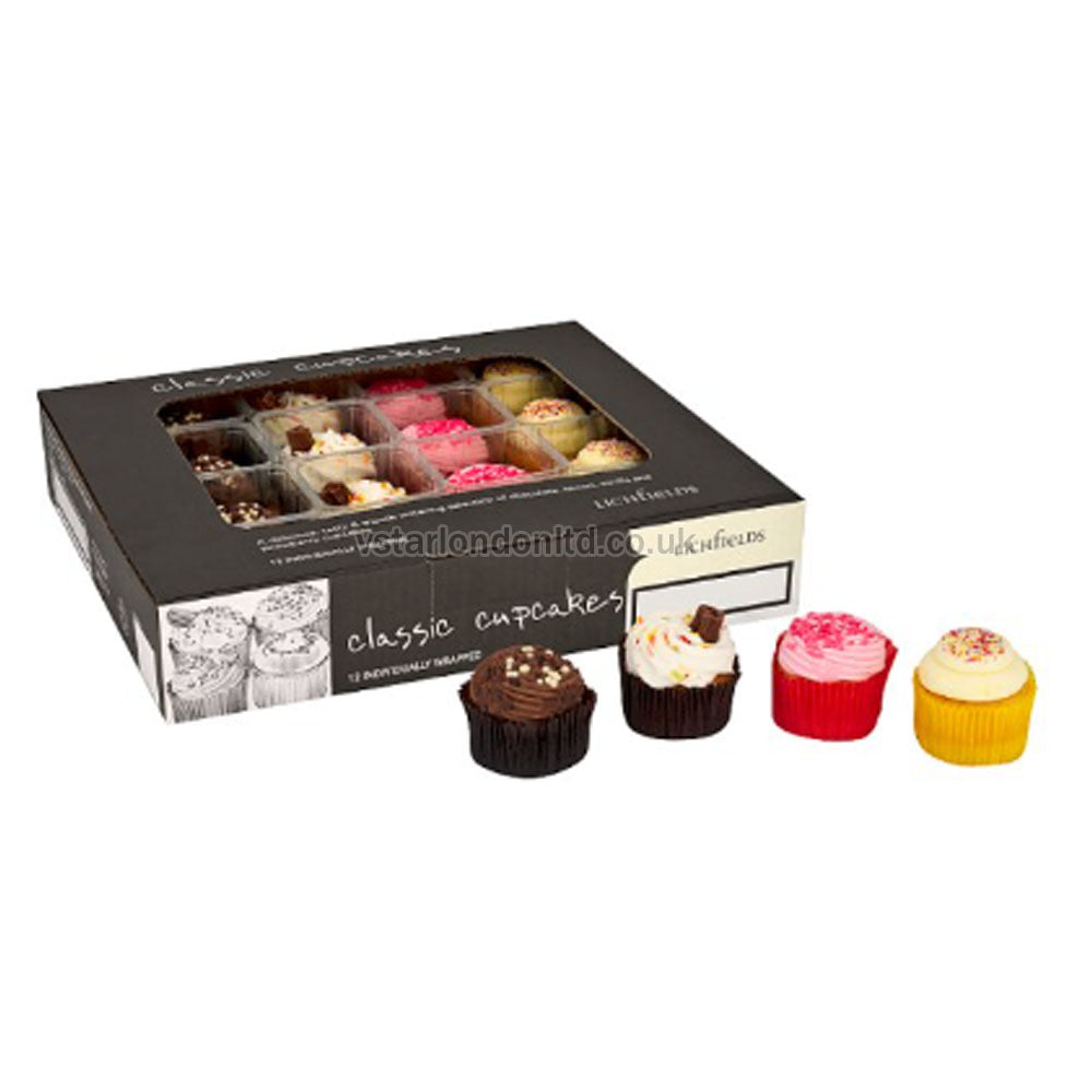 Lichfields Classic Cupcakes - 12 Deliciously Handcrafted Treats