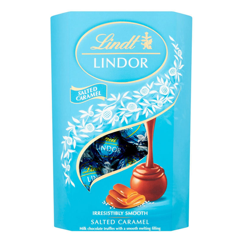 Lindt Lindor Salted Caramel Milk Chocolate Truffles Box 200g