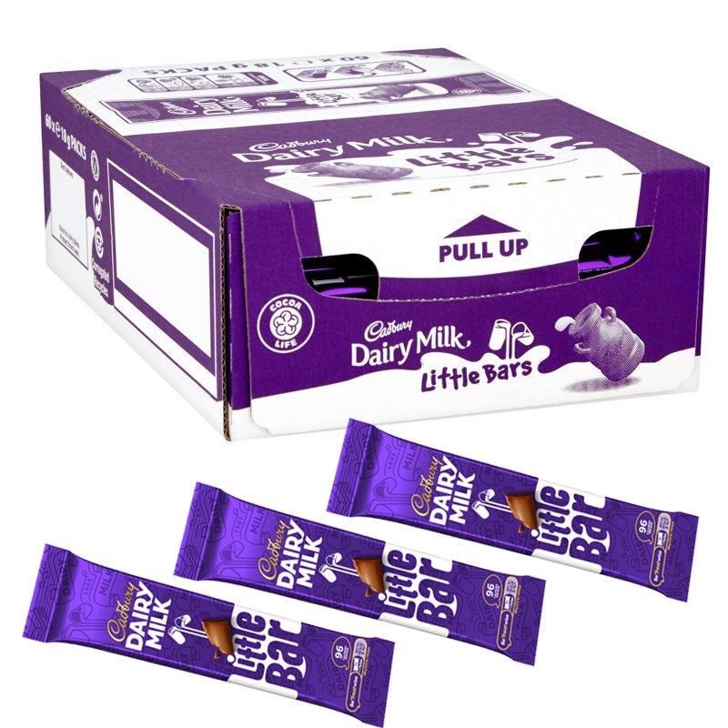 Cadbury Dairy Milk Little Chocolate Bars 18g x 60 Bars Milk Chocolate Multipack