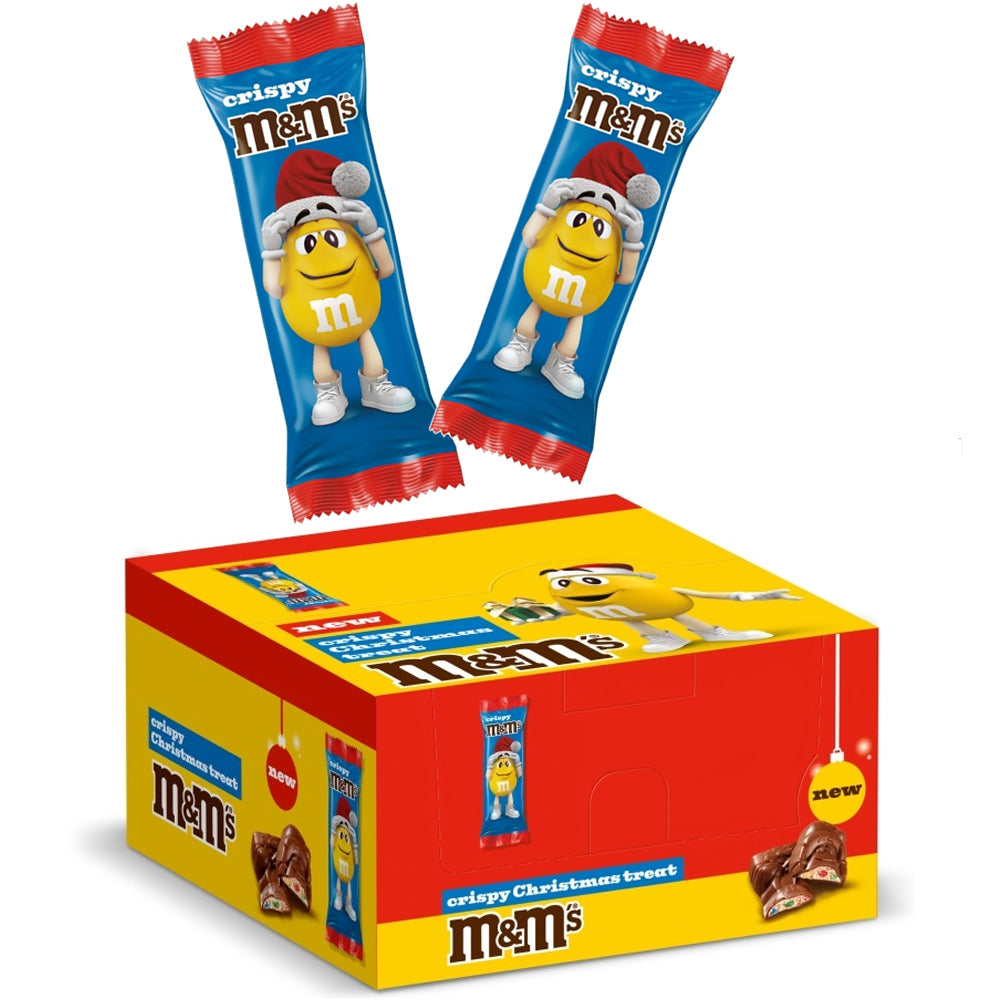 M&M's Crispy Milk Chocolate Santa 32 x 29g – Christmas Stocking Filler
