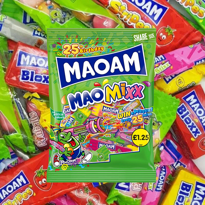 MAOAM MaoMixx Assorted Chewy Sweets 140g x 14 PMP Packs Sharing Bags