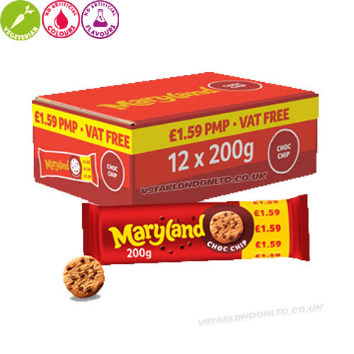 Maryland Choc Chip 200g (Box of 12)