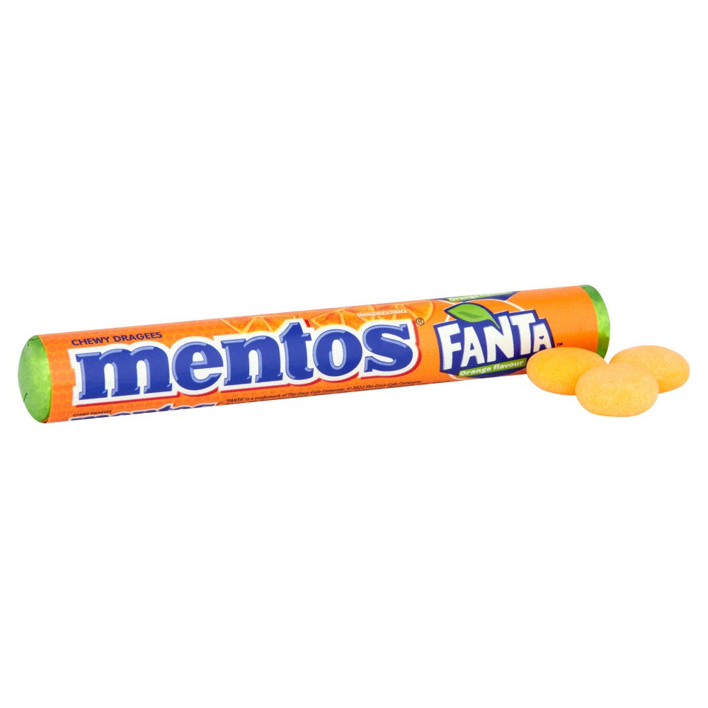 Mentos Chewy Dragees Fanta Orange Flavour 37.5g (Pack of 40)