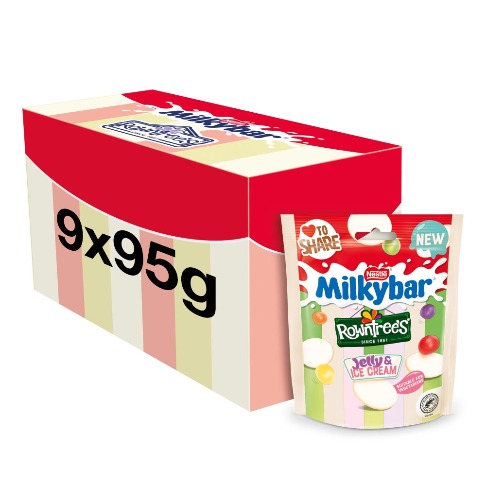 Milkybar Rowntree's Jelly & Ice Cream Share Bag 95g