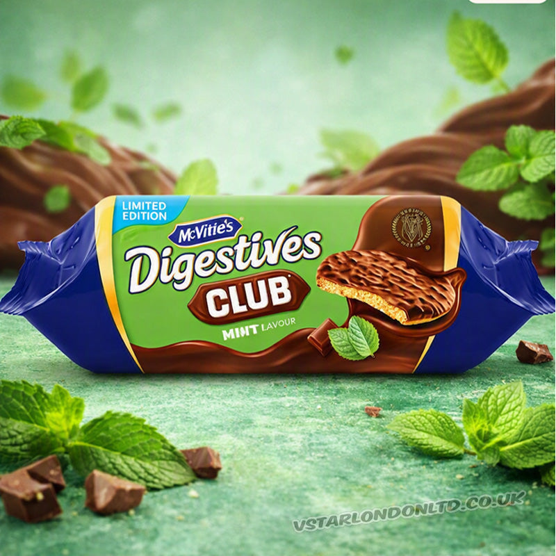 McVitie's Club Mint Chocolate Digestive Biscuits 266g x 12 Packs