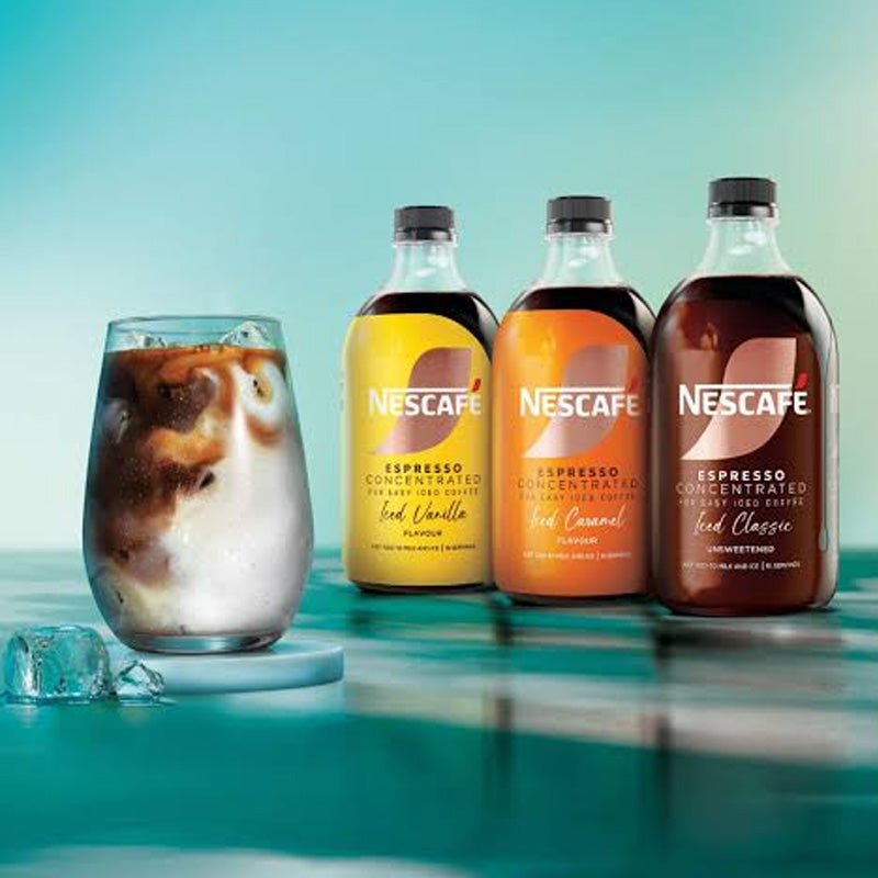 Nescafé Iced Coffee Espresso Concentrated 500ml x 3 Flavours (Box of 6 Bottles)