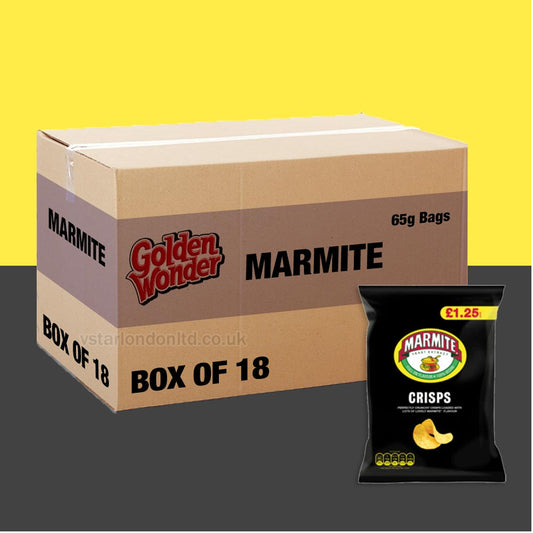 Marmite Crisps 65g (18 packs) - Unique Flavors for Snack Lovers