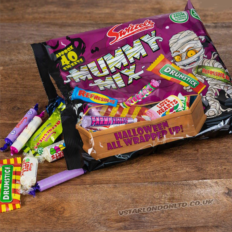 Swizzels Mummy Mix Sweets 340g x 5 Packs Vegan Halloween Treats