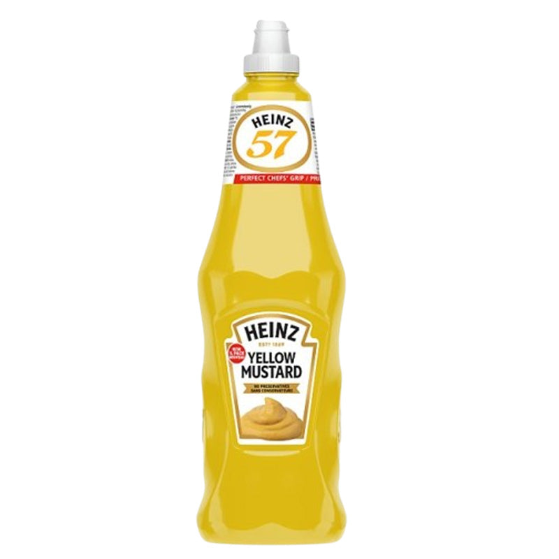 Heinz Yellow Mustard Mild 6 x 1L Bottles | Smooth Classic Mustard Sauce