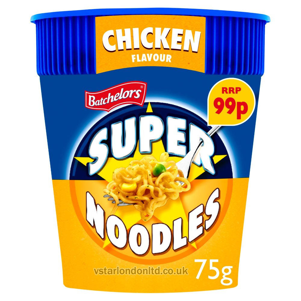 Batchelors Super Noodles Chicken Flavour 75g – Pack of 8