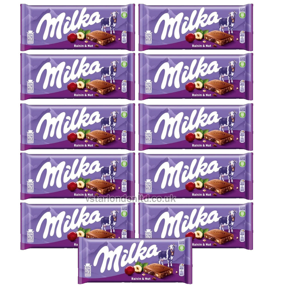 Variety of Milka Chocolate Collections