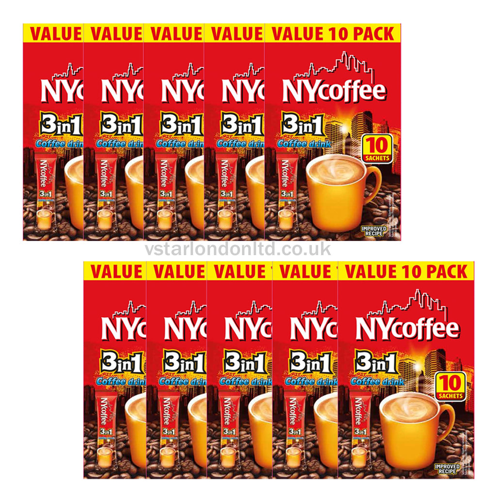 Nycoffee 3 in 1 Coffee Drink (10 Sachets x 14g) 10 Boxes