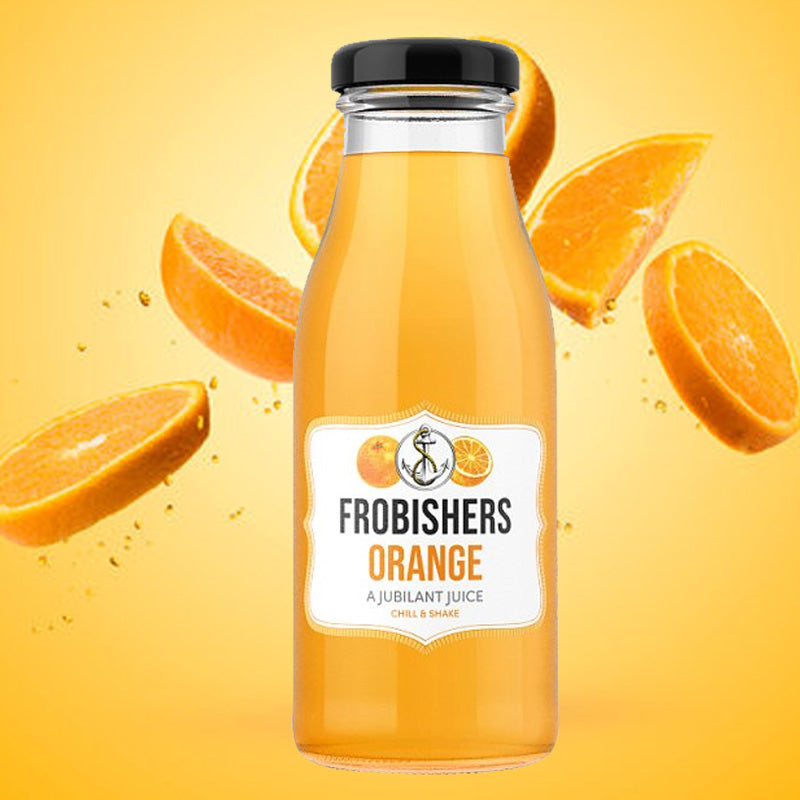 Frobishers Orange a Jubilant Juice 250ml Refreshing Orange Drink (Box of 12 Glass Bottles)
