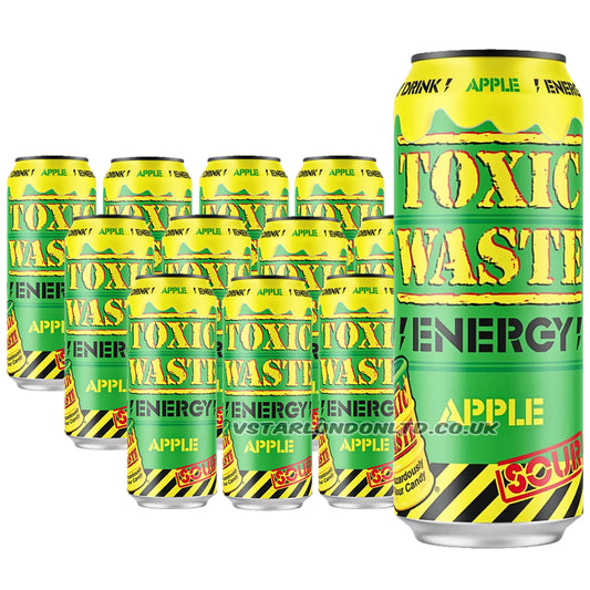 Toxic Waste Sour Apple Energy Drink 12 x 500ml