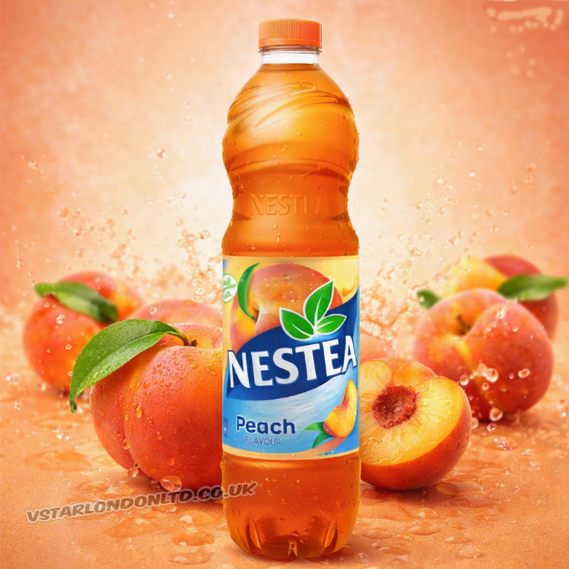 Nestea Ice Tea Peach 1.5L Peach Flavoured Iced Tea (Box of 6 Bottles)