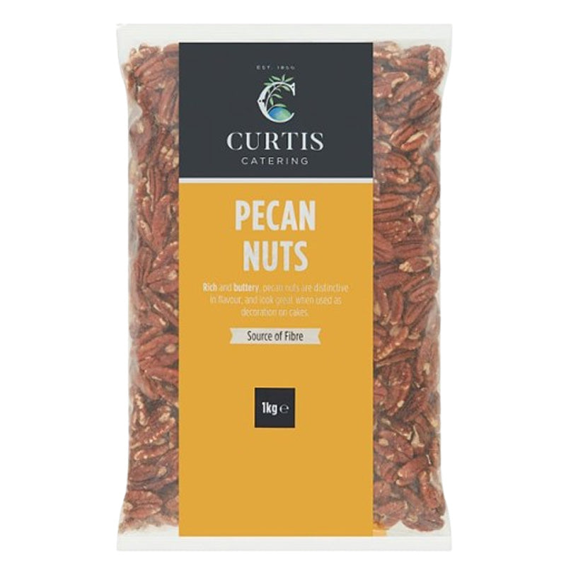 Curtis Catering Pecan Nuts 1kg – Rich Buttery Vegetarian Nuts (Box of 3 & 6 Packs)