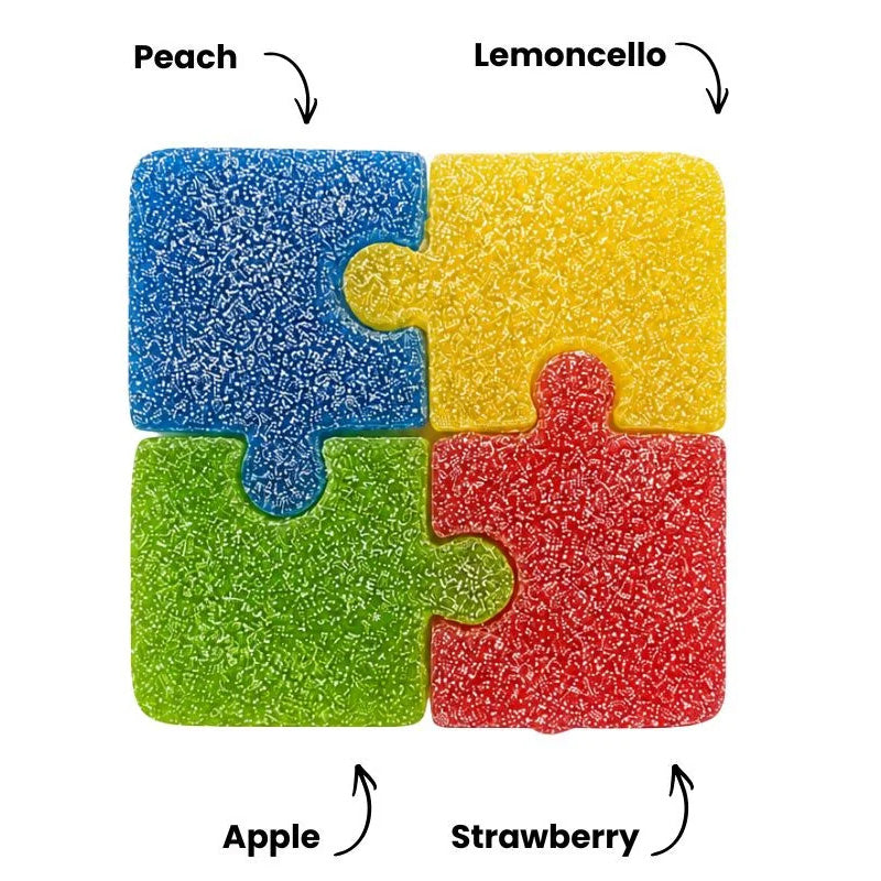 Candycrave Fizzy Puzzle Pieces 1kg - 3kg – Vegan Tangy Gummy Sweets