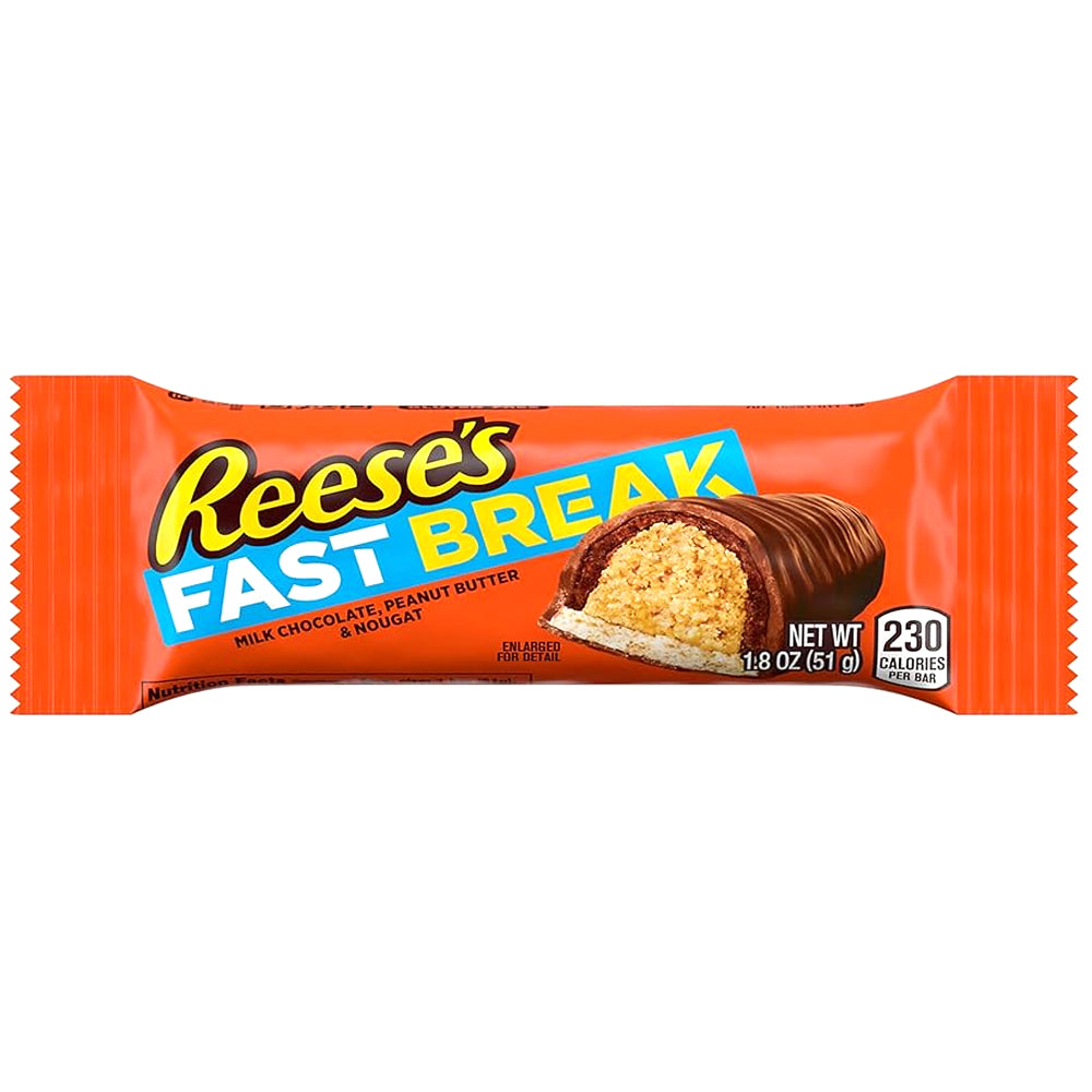 Reese's Fast Break Milk Chocolate Peanut Butter 18 x 51g Bars