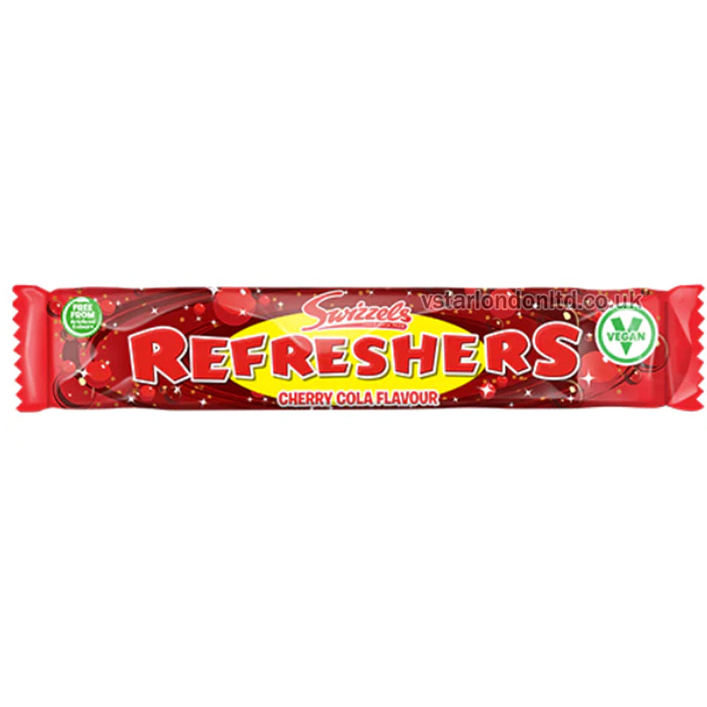 Swizzels Refreshers Cherry Cola Flavour Chew Bar 18g(Pack of 60) PMP