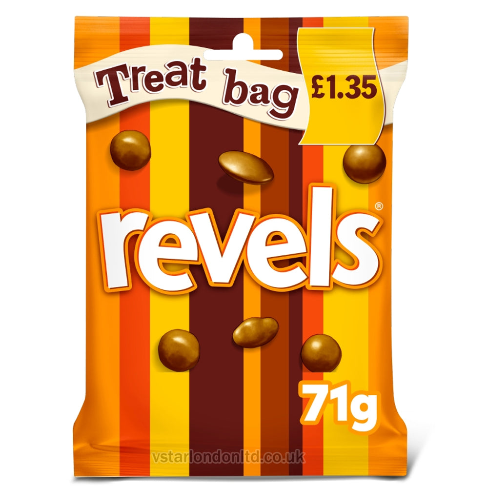 Revels Milk Chocolate with Raisins, Coffee or Orange Treat Bag (20 x 71g Bags) PMP