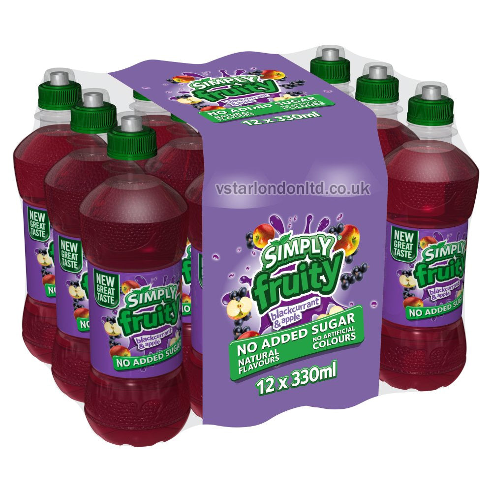 Simply Fruity Blackcurrant & Apple 330ml(Pack of 12)
