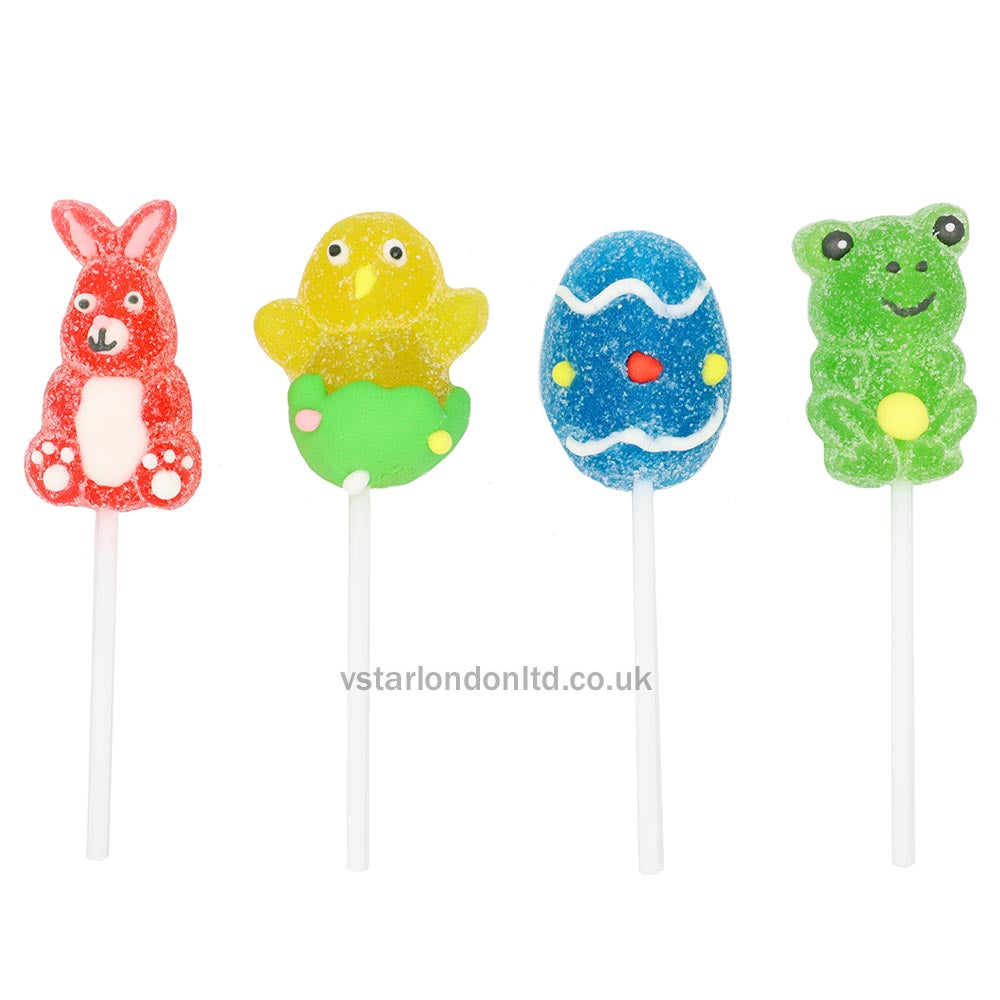 Candy Realms Spring Jelly Pops 23g(Pack of 24 Lollipops)