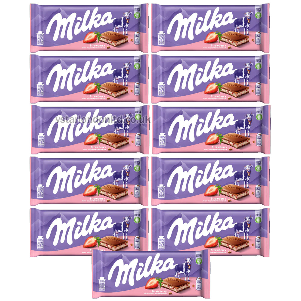 Variety of Milka Chocolate Collections