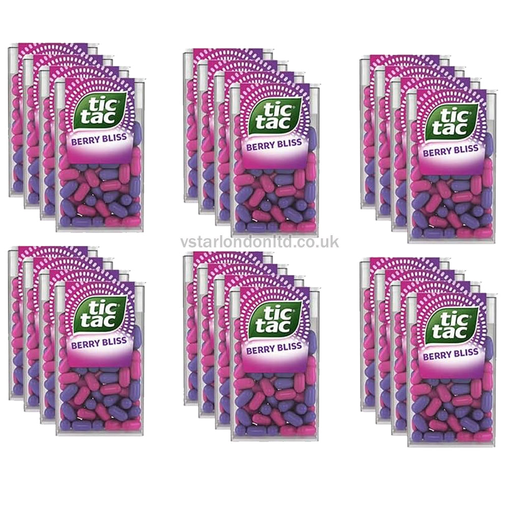 Tic Tac Berry Bliss Mint Sweets 18g (Pack of 24)