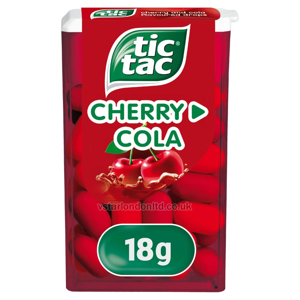 Tic Tac Cherry Cola Mint Sweet 18g(Pack of 24)