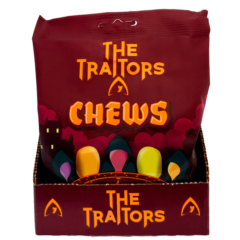 The Traitors Chews 120g Fruit Flavour Chewy Sweets (Box of 11 Bags)